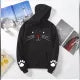 Cute Kitty Hoodie Cat Winter Hoodie for _Girls Winter Wear Trendy Hoodie Pullover Hoodie