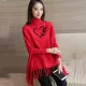Fashion Point - Butterfly Heart Printed Winter Collection Girls Fleece Shoal Poncho For Girls