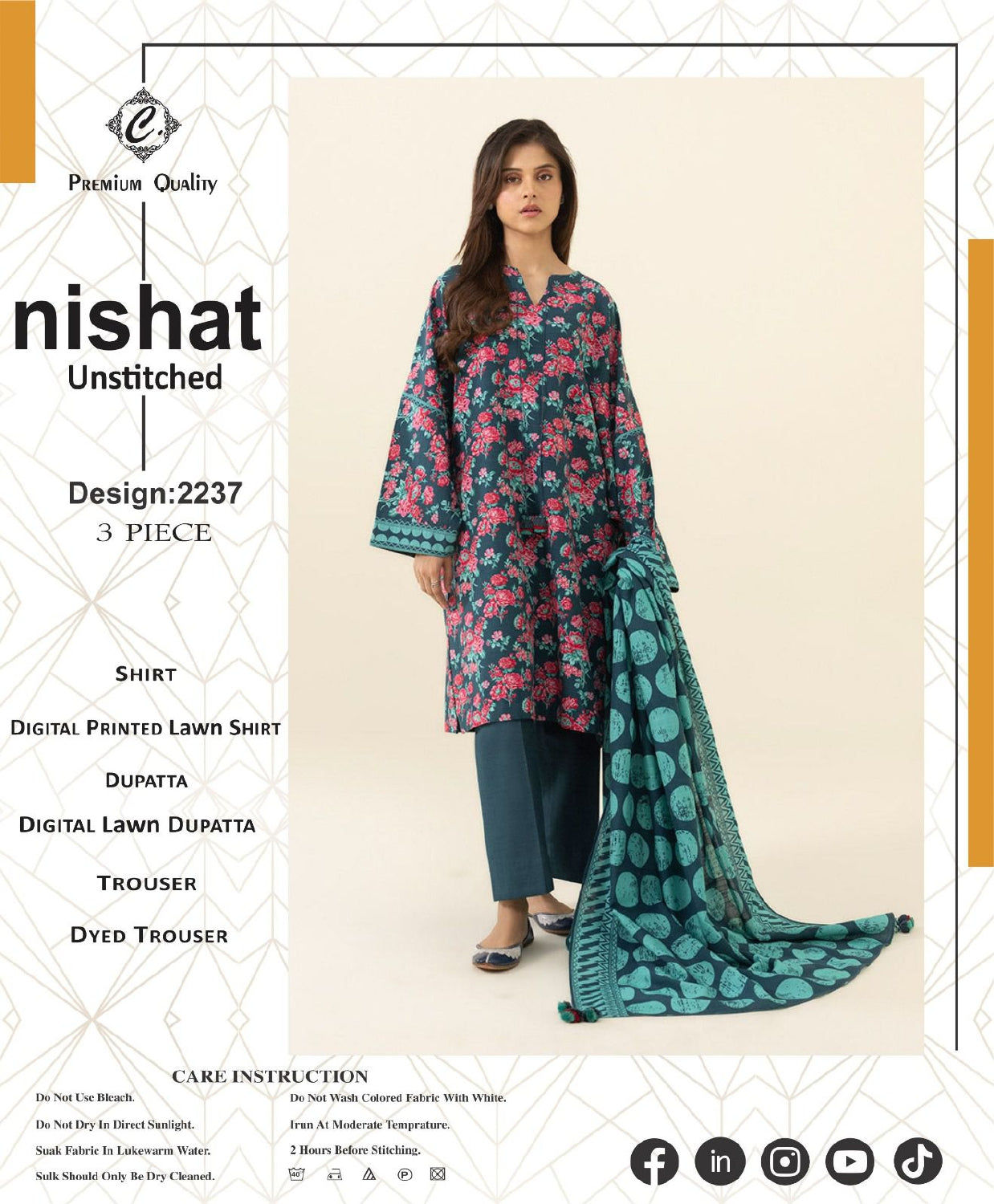 Nishat Luxury Printed Lawn – volume page 0011