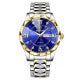 BINBOND Men Watch Stainless Steel Top Quailty Luxury Push Button Hidden Clasp