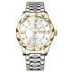 BINBOND Men Watch Stainless Steel Top Quailty Luxury Push Button Hidden Clasp