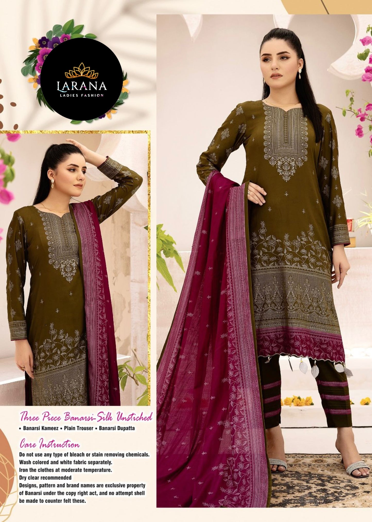 3 PIECE LARANA LAWN SUIT