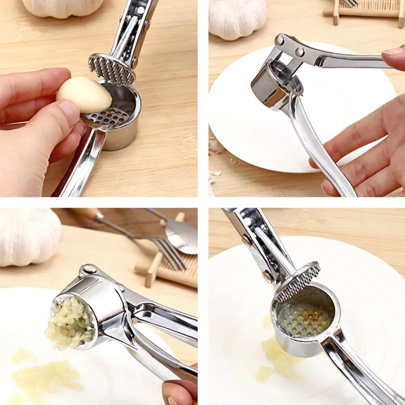 Garlic Press,Stainless Steel Garlic Press Crusher Branded Product