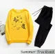 rendy Tracksuit butterflies saturn Print Thick & Fleece Fabric Full Sleeves Rib Sweatshirt