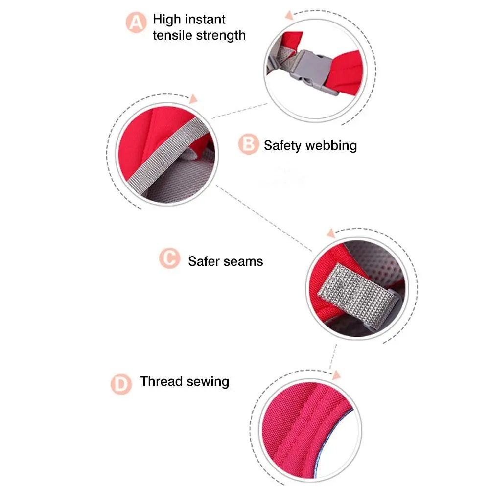Multicolor Adjustable Baby Carrier Strong Material Safety Belt Adapt to Newborn Infant
