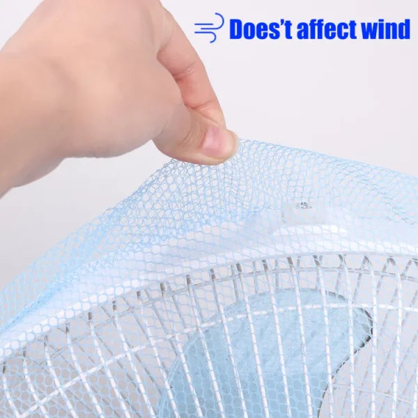 Pedestal Fan Cover Net For Kids Safety | Mesh Fan Cover Thin Mesh Fan Guard Fan Mesh Covers For Kids Children Finger Safety (blue)