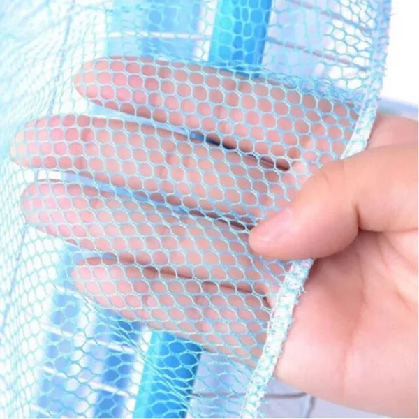 Pedestal Fan Cover Net For Kids Safety | Mesh Fan Cover Thin Mesh Fan Guard Fan Mesh Covers For Kids Children Finger Safety (blue)