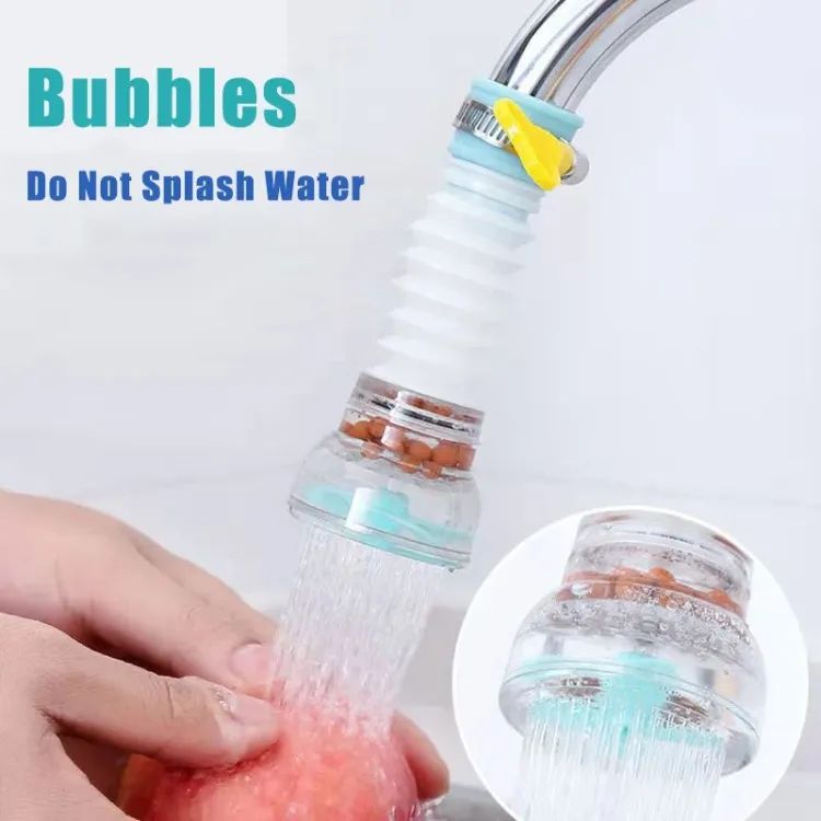 Plastic Fan Kitchen Shower Splash Fan Faucet Water saving Filter Shower