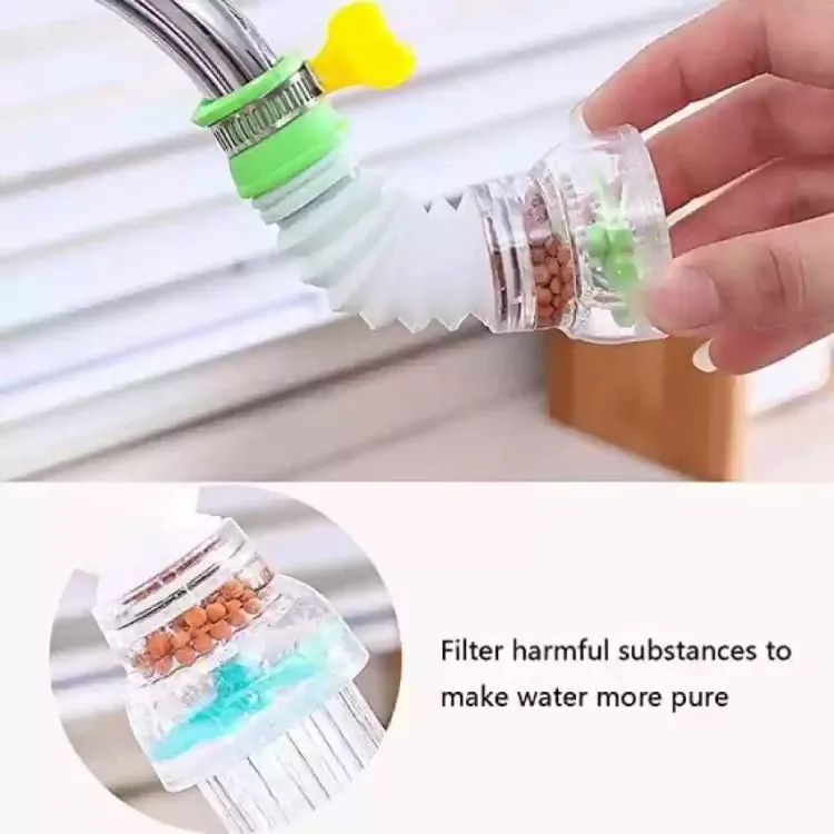 Plastic Fan Kitchen Shower Splash Fan Faucet Water saving Filter Shower