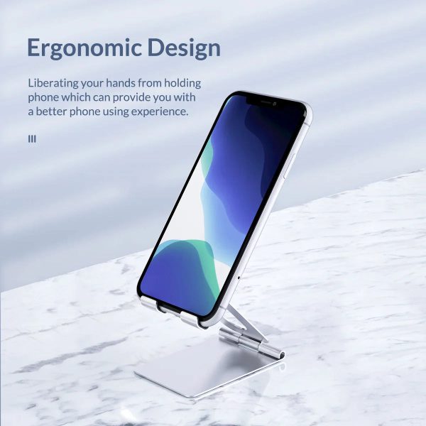 Plastic Mobile Phone Holder | Adjustable Foldable , Phone Desktop Bracket Stand (mix/random Color)