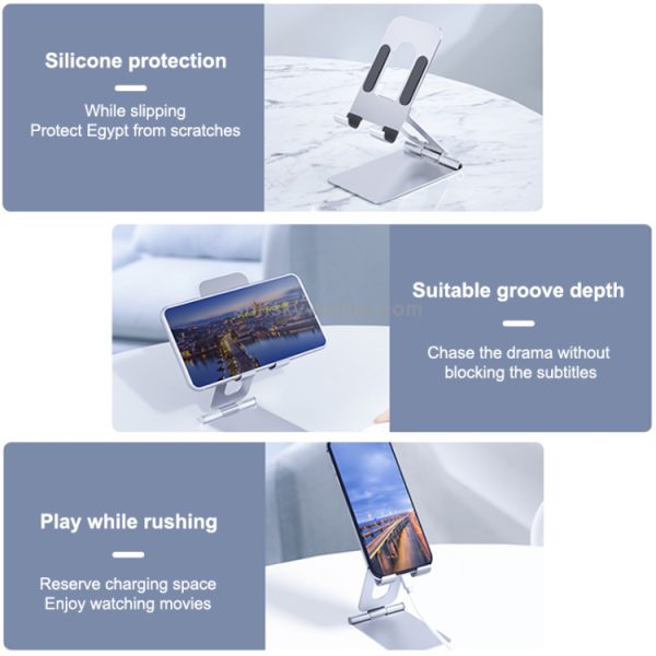 Plastic Mobile Phone Holder | Adjustable Foldable , Phone Desktop Bracket Stand (mix/random Color)