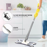 Twist Mop, X Shape Microfiber Mop, Floor Clean Mop Twist Mop With 360 Rotating Head, Dust Mop