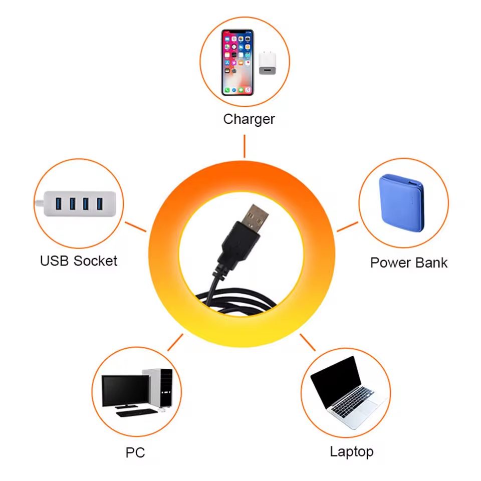 Sunset Lamp (WITH OUT REMOTEUSB) Sunset Lamp LED Rainbow Neon Night Light Projector Photography Wall Atmosphere Lighting for Bedroom Home Room Decor Gift