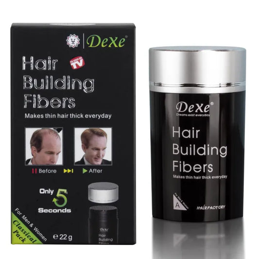 DEXE Hair Building Fibers Dark Brown - Daily Confidence for Luxuriously Thick Hair