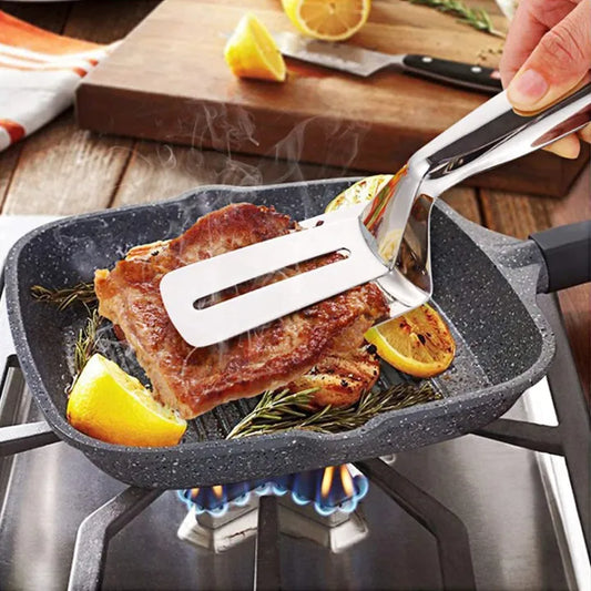 SP Dealz 3-in-1 Cooking Tong, Double Sided Spatula, 10 inch Multifunctional Stainless Steel
