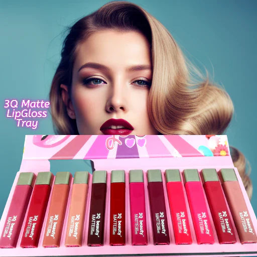 3q Beauty Lipgloss | Misty Matte Non-stick Cup Lip Glaze | Non-fade Lipstick Waterproof Makeup Long Lasting Daily Makeup Use | Lip Gloss For Girls, Women (random Color)