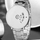 Black & White Stainless Steel Casual Watch for Man Watches for Boys & Men