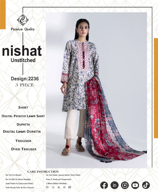 Nishat Luxury Printed Lawn – volume page 0011