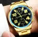 Men's Wedding Watch Deal -Top Class High Quality Wriste Watch+Gold Stainless steel
