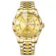 BINBOND Men Watch Stainless Steel Top Quailty Luxury Push Button Hidden Clasp