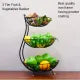 Kitchen organizer, 2 and 3 tier Fruit and Vegetables Basket in solid metal frame