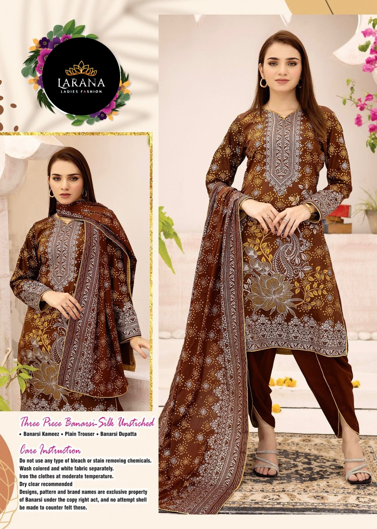 3 PIECE LARANA LAWN SUIT