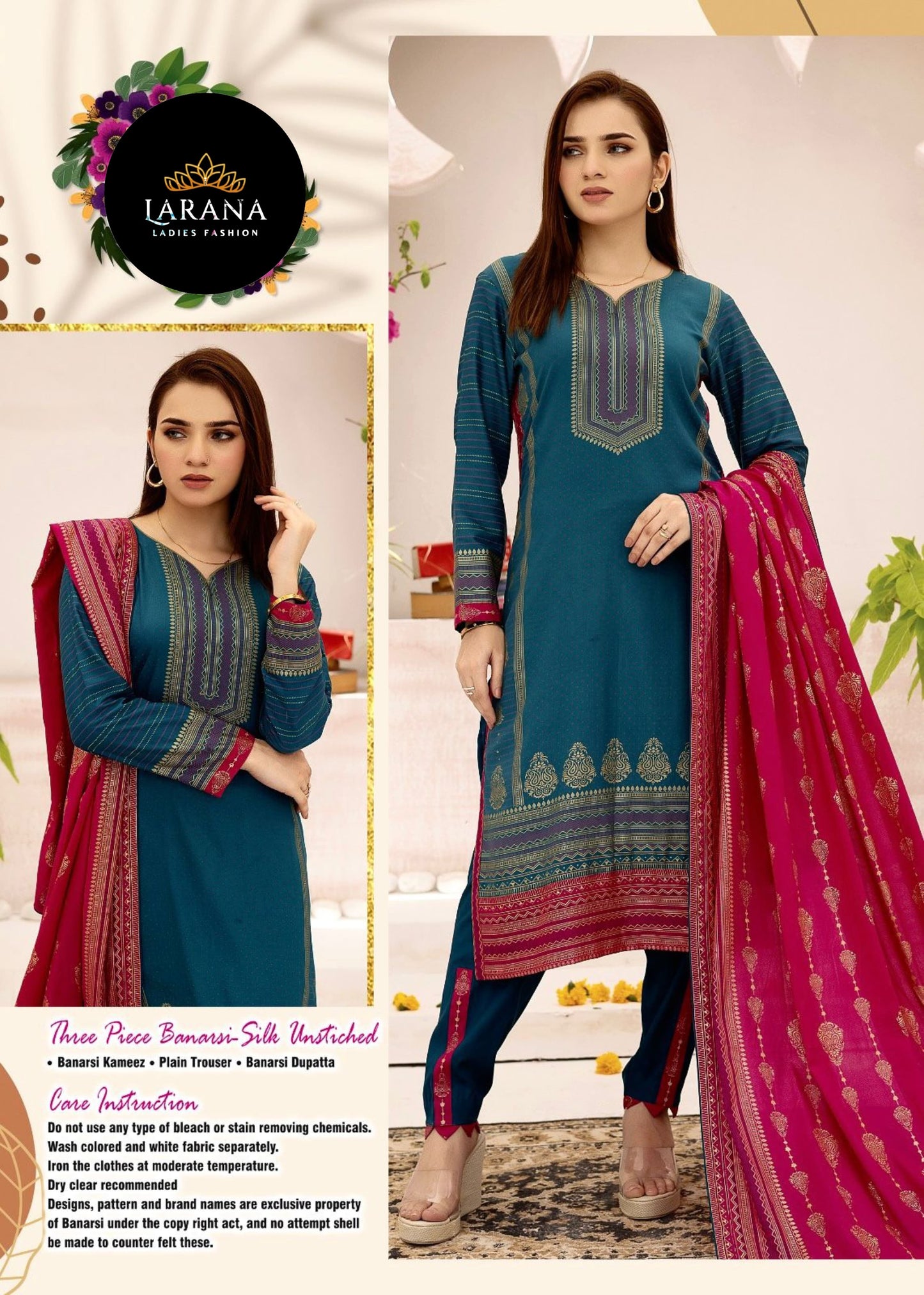 3 PIECE LARANA LAWN SUIT