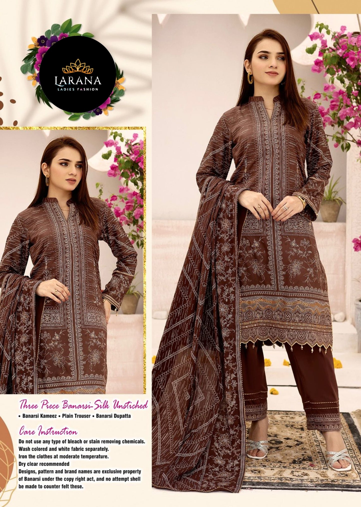 3 PIECE LARANA LAWN SUIT