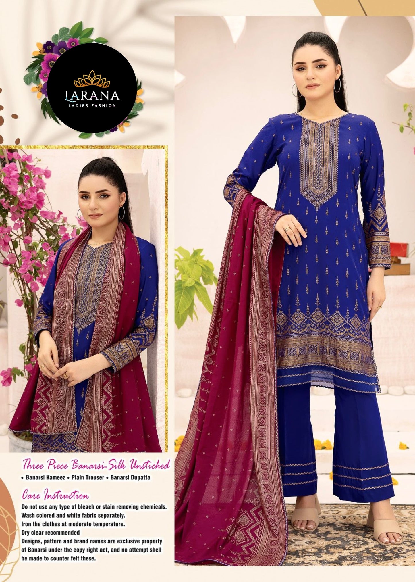 3 PIECE LARANA LAWN SUIT