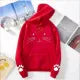 Cute Kitty Hoodie Cat Winter Hoodie for _Girls Winter Wear Trendy Hoodie Pullover Hoodie