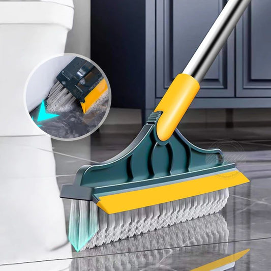Floor Scrub Brush 2 In 1 Cleaning Brush Long Handle Removable Wiper