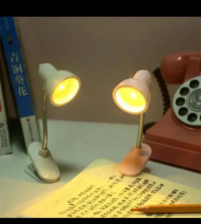 Mini Studying Lamp Mini Book Light With Clip Portable Led Reading Lamp