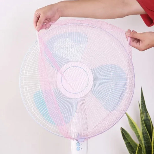 Pedestal Fan Cover Net For Kids Safety | Mesh Fan Cover Thin Mesh Fan Guard Fan Mesh Covers For Kids Children Finger Safety (blue)